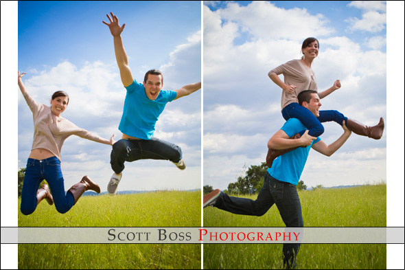 A few goofy shots of the couple